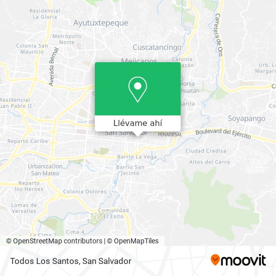 Mapa de Todos Los Santos