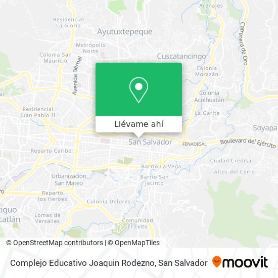 Mapa de Complejo Educativo Joaquin Rodezno