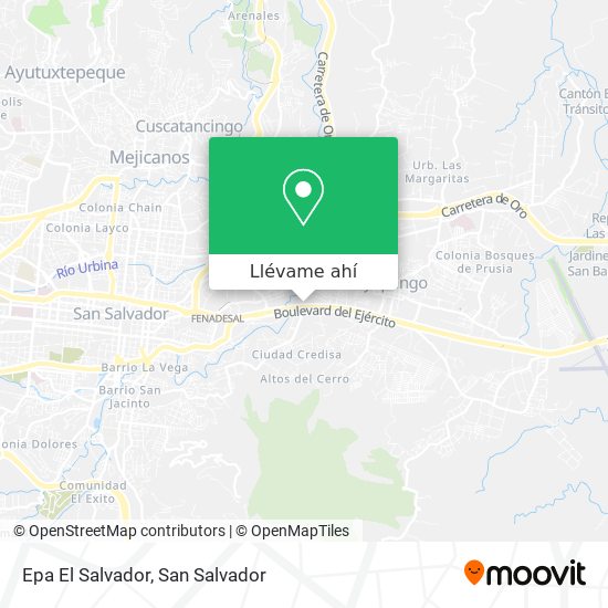 Mapa de Epa El Salvador