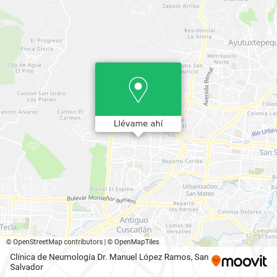 Mapa de Clínica de Neumología Dr. Manuel López Ramos