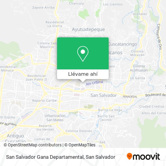 Mapa de San Salvador Gana Departamental