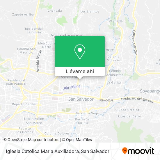 Mapa de Iglesia Catolica Maria Auxiliadora