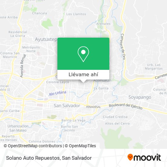 Mapa de Solano Auto Repuestos