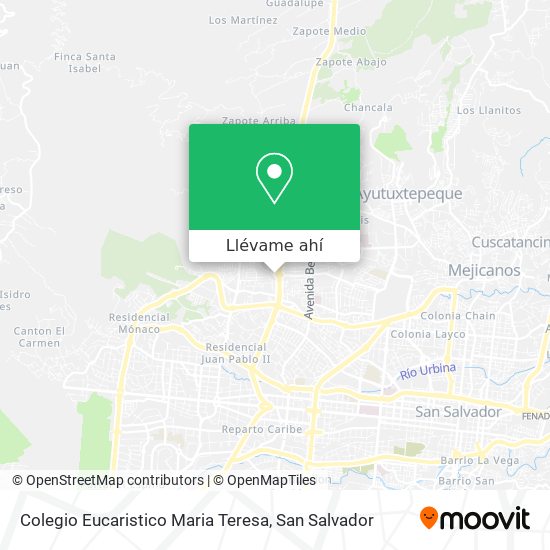 Mapa de Colegio Eucaristico Maria Teresa