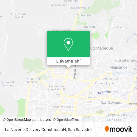 Mapa de La Neveria Delivery ConstitucióN
