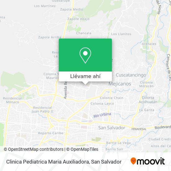 Mapa de Clinica Pediatrica Maria Auxiliadora