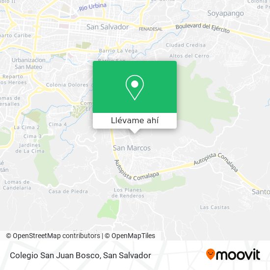 Mapa de Colegio San Juan Bosco