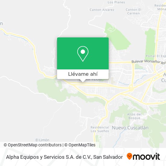 Mapa de Alpha Equipos y Servicios S.A. de C.V.