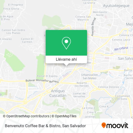 Mapa de Benvenuto Coffee Bar & Bistro