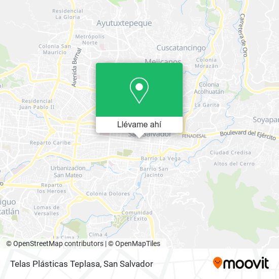 Mapa de Telas Plásticas Teplasa