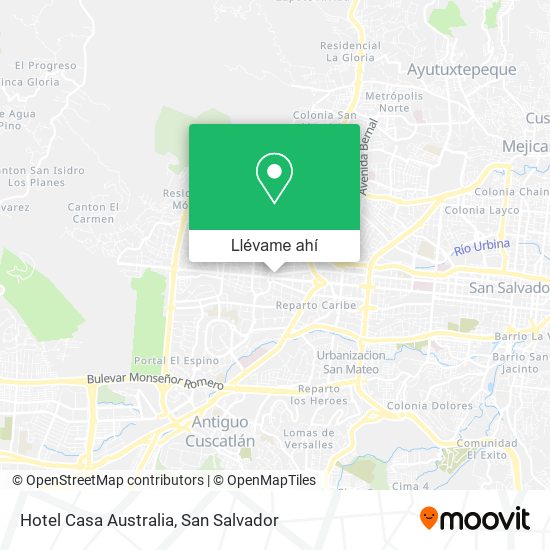 Mapa de Hotel Casa Australia