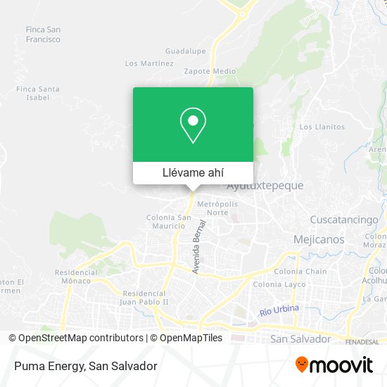 Mapa de Puma Energy