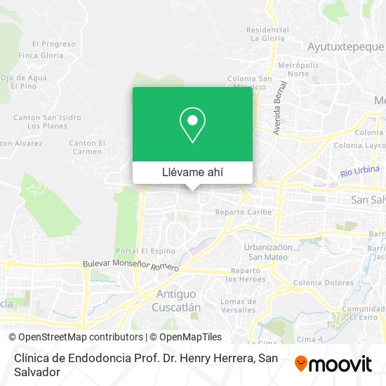 Mapa de Clínica de Endodoncia Prof. Dr. Henry Herrera