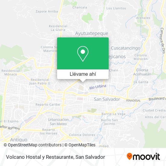 Mapa de Volcano Hostal y Restaurante