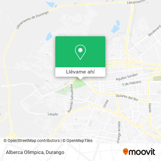 Mapa de Alberca Olimpica