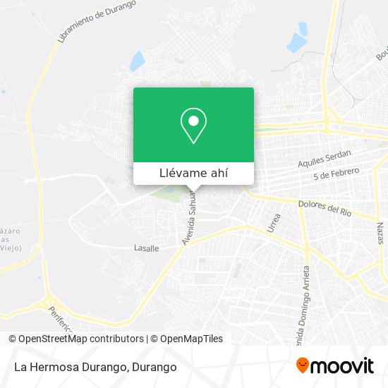 Mapa de La Hermosa Durango