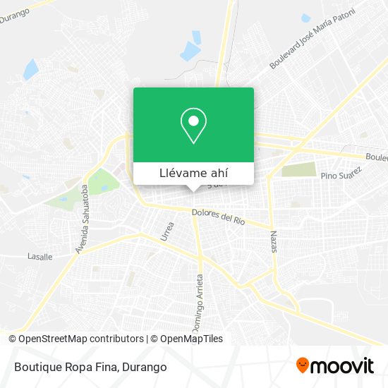 Mapa de Boutique Ropa Fina