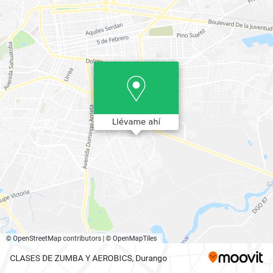 Mapa de CLASES DE ZUMBA Y AEROBICS