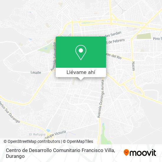 Mapa de Centro de Desarrollo Comunitario Francisco Villa