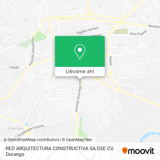 Mapa de RED ARQUITECTURA CONSTRUCTIVA SA DSE CV