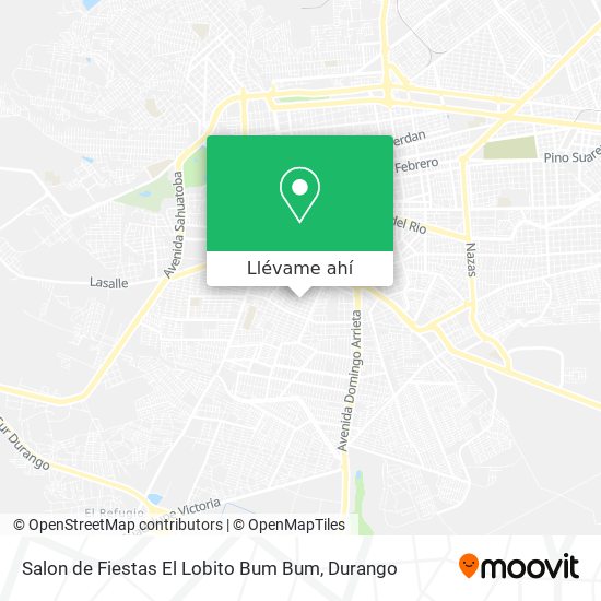 Mapa de Salon de Fiestas El Lobito Bum Bum