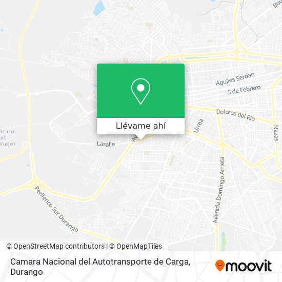 Mapa de Camara Nacional del Autotransporte de Carga