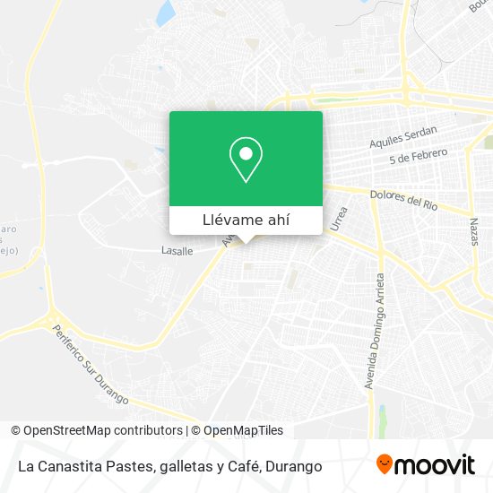 Mapa de La Canastita Pastes, galletas y Café