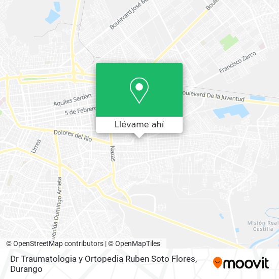 Mapa de Dr Traumatologia y Ortopedia Ruben Soto Flores