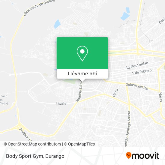 Mapa de Body Sport Gym