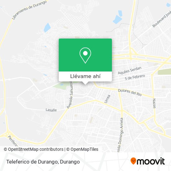 Mapa de Teleferico de Durango