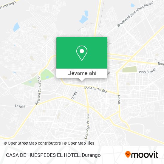 Mapa de CASA DE HUESPEDES EL HOTEL