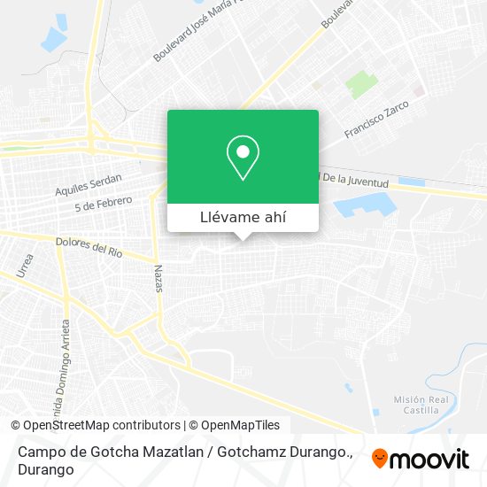 Mapa de Campo de Gotcha Mazatlan / Gotchamz Durango.