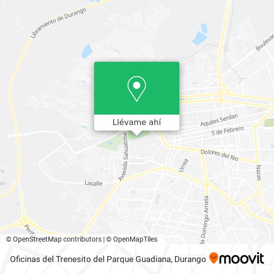 Mapa de Oficinas del Trenesito del Parque Guadiana