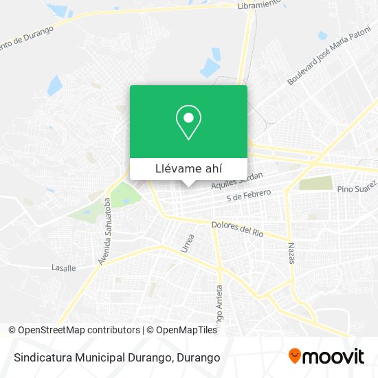 Mapa de Sindicatura Municipal Durango