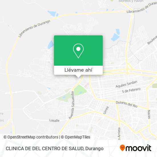 Mapa de CLINICA DE DEL CENTRO DE SALUD