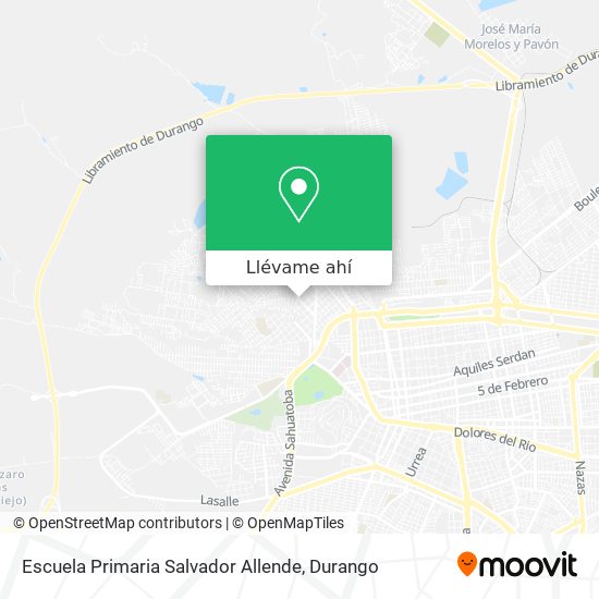 Mapa de Escuela Primaria Salvador Allende