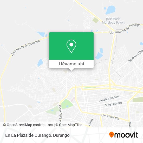 Mapa de En La Plaza de Durango