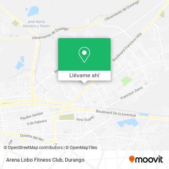 Mapa de Arena Lobo Fitness Club