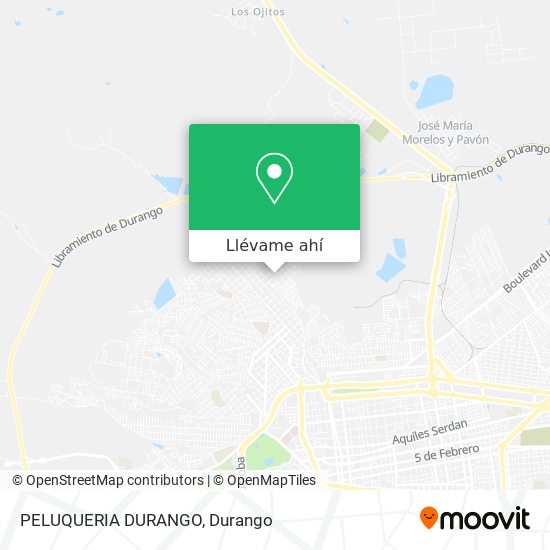 Mapa de PELUQUERIA DURANGO