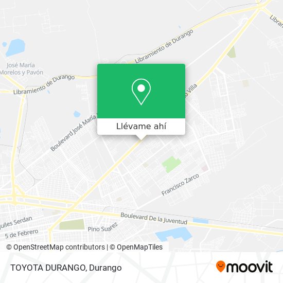 Mapa de TOYOTA DURANGO