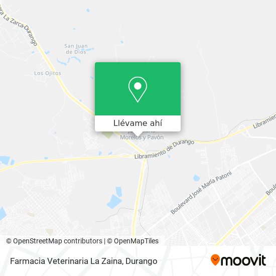 Mapa de Farmacia Veterinaria La Zaina