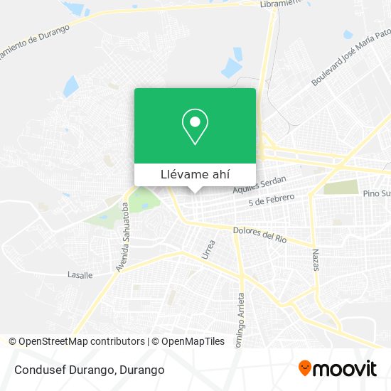 Mapa de Condusef Durango