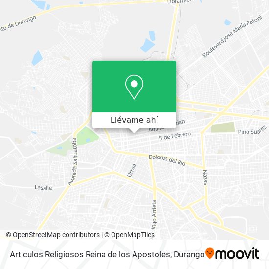 Mapa de Articulos Religiosos Reina de los Apostoles