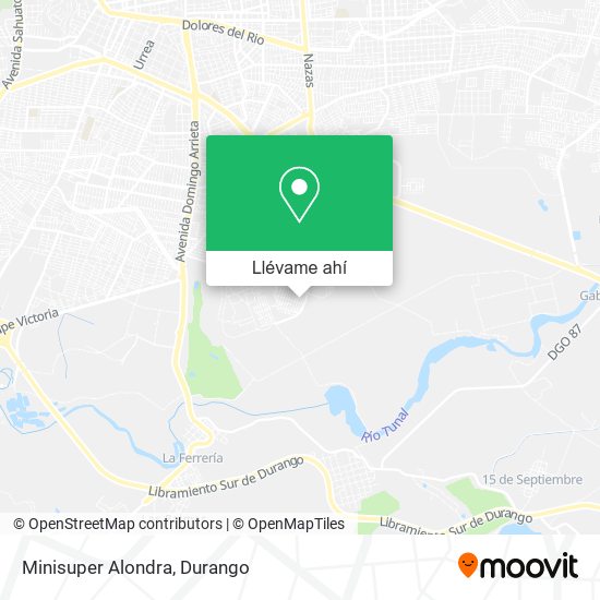 Mapa de Minisuper Alondra