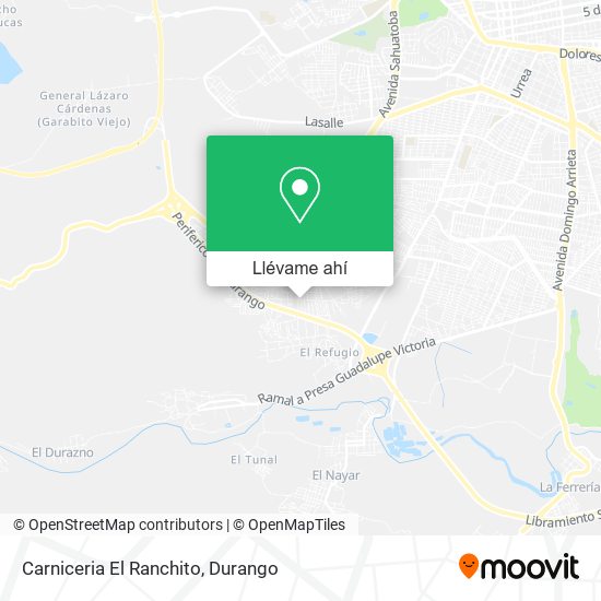 Mapa de Carniceria El Ranchito