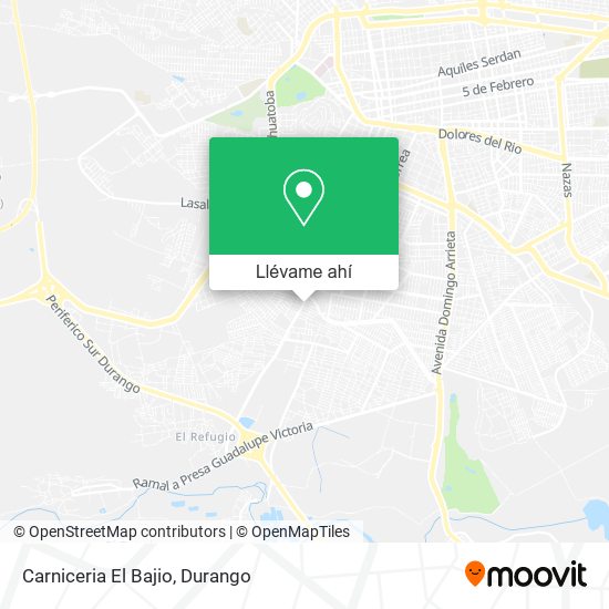 Mapa de Carniceria El Bajio