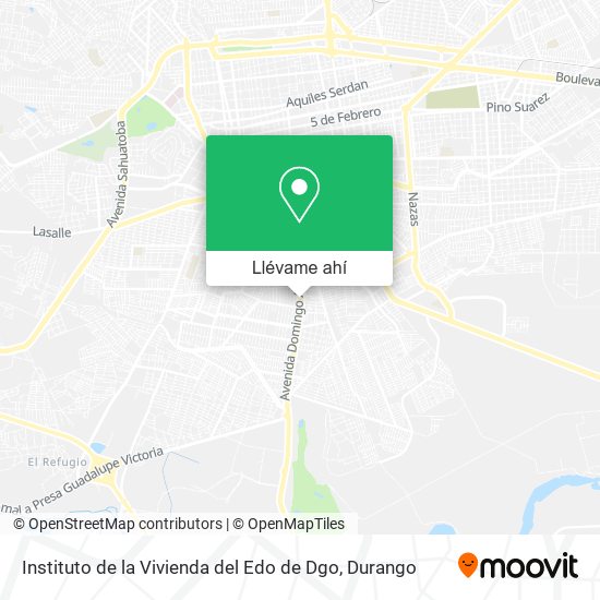 Mapa de Instituto de la Vivienda del Edo de Dgo