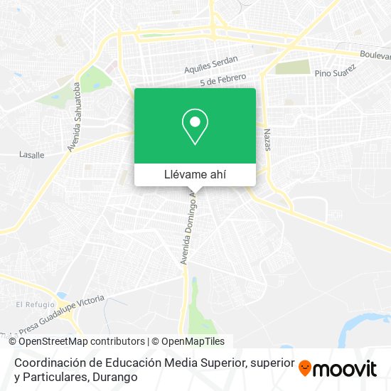 Mapa de Coordinación de Educación Media Superior, superior y Particulares