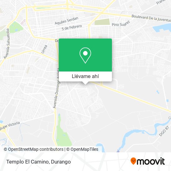 Mapa de Templo El Camino