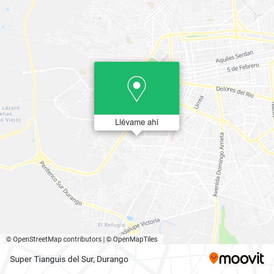 Mapa de Super Tianguis del Sur